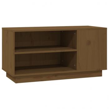 TV-Schrank Honigbraun 80x35x40,5 cm Massivholz Kiefer