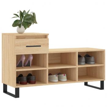 Schuhregal Sonoma-Eiche 102x36x60 cm Holzwerkstoff