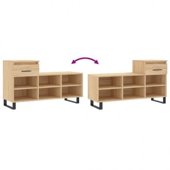 Schuhregal Sonoma-Eiche 102x36x60 cm Holzwerkstoff