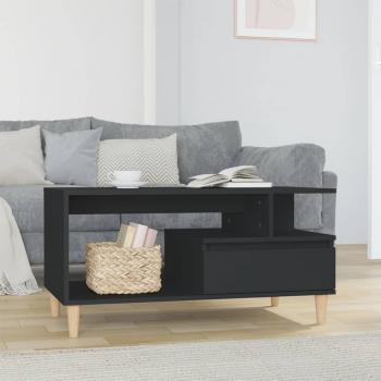 ARDEBO.de - Couchtisch Schwarz 90x49x45 cm Holzwerkstoff