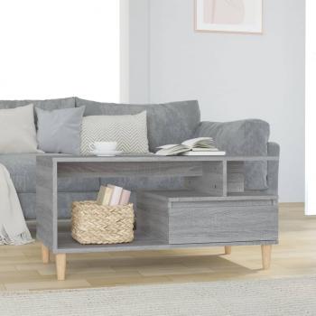 ARDEBO.de - Couchtisch Grau Sonoma 90x49x45 cm Holzwerkstoff