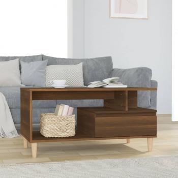 ARDEBO.de - Couchtisch Braun Eichen-Optik 90x49x45 cm Holzwerkstoff