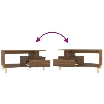 Couchtisch Braun Eichen-Optik 90x49x45 cm Holzwerkstoff