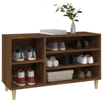 Schuhregal Braun Eichen-Optik 102x36x60 cm Holzwerkstoff