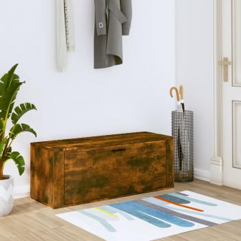 ARDEBO.de - Wand-Schuhschrank Räuchereiche 100x35x38 cm Holzwerkstoff