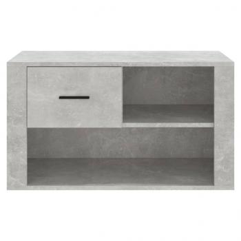 Schuhschrank Betongrau 80x35x45 cm Holzwerkstoff