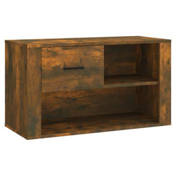 Schuhschrank Räuchereiche 80x35x45 cm Holzwerkstoff