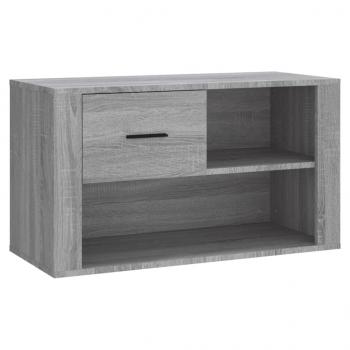 Schuhschrank Grau Sonoma 80x35x45 cm Holzwerkstoff