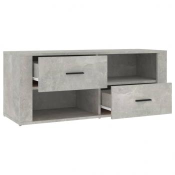 TV-Schrank Betongrau 100x35x40 cm Holzwerkstoff