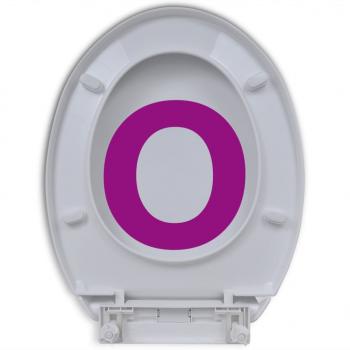 Toilettensitz mit Absenkautomatik Weiß Oval