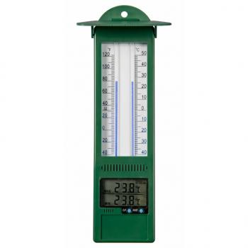 ARDEBO.de - Nature Garten Min-Max-Thermometer Digital 9,5 x 2,5 x 24 cm