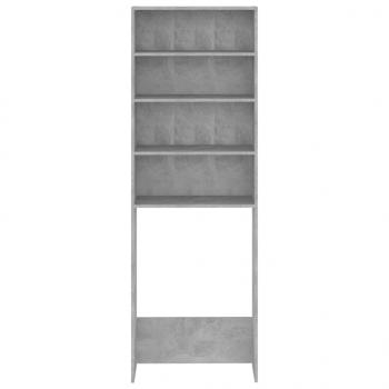 Waschmaschinenschrank Betongrau 64x24x190 cm