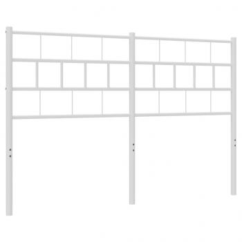 Kopfteil Metall Weiß 150 cm