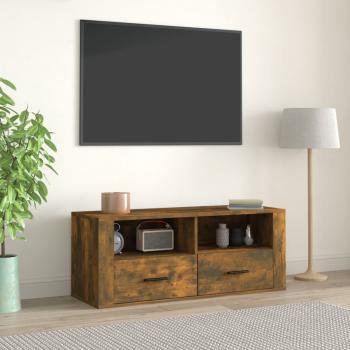 ARDEBO.de - TV-Schrank Räuchereiche 100x35x40 cm Holzwerkstoff