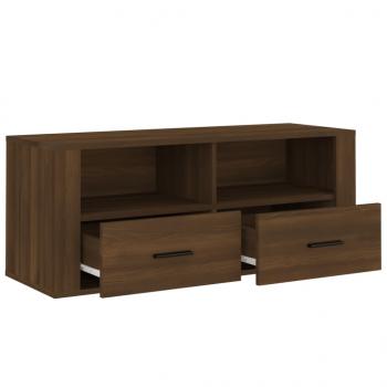 TV-Schrank Braun Eichen-Optik 100x35x40 cm Holzwerkstoff