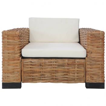 Sessel mit Kissen Natürliches Rattan