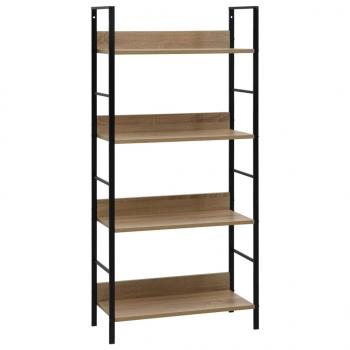 ARDEBO.de - Bücherregal 4 Regalböden Eiche 60×27,6×124,5 cm Holzwerkstoff