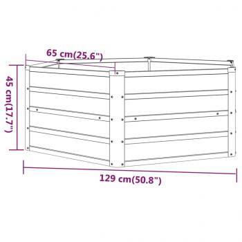 Hochbeet Rostig 129x129x45 cm Cortenstahl