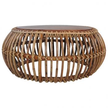 Couchtische 2 Stk. Natur Rattan