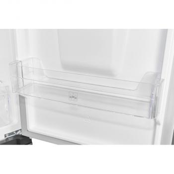 Exquisit KGC265-70-WS-040E Stand Kühl-Gefrierkombination, 55 cm breit, 260L, Wasserspender, Wassertank, LED Beleuchtung, inoxlook- az