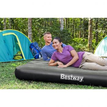 Bestway 3-in-1 Luftbett Schwarz und Grau 188x99x25 cm