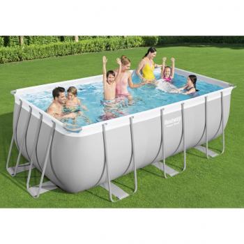 ARDEBO.de - Bestway Power Steel Pool-Set Rechteckig 412x201x122 cm