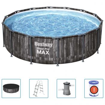 ARDEBO.de - Bestway Steel Pro MAX Swimmingpool-Set Rund 427x107 cm