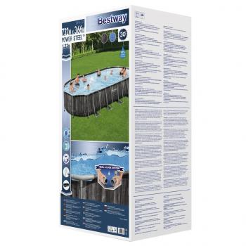 Bestway Swimmingpool Set Oval 7,32x3,66x1,22 m