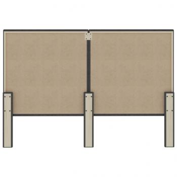 Kopfteil Dunkelgrau Stoff 160×200 cm 