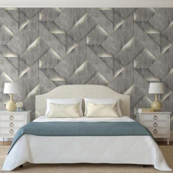 DUTCH WALLCOVERINGS Tapete Onyx Dunkelgrau