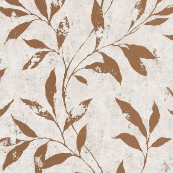 DUTCH WALLCOVERINGS Tapete Leafs Beige und Braun