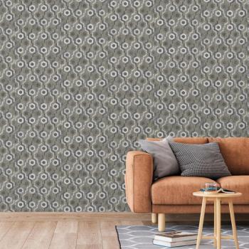 DUTCH WALLCOVERINGS Tapete Galactic Silbern und Braun