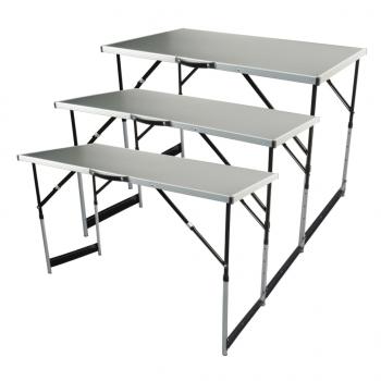 ARDEBO.de - Brüder Mannesmann 3-tlg. Klapptisch-Set Multifunktional Aluminium