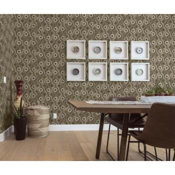 ARDEBO.de - DUTCH WALLCOVERINGS Tapete Galactic Braun und Weiß