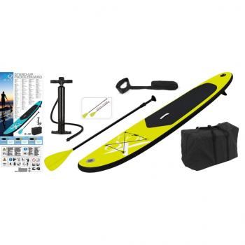 ARDEBO.de - XQ Max Stand-up-Paddle-Board 285 cm Aufblasbar Limettengrün & Schwarz