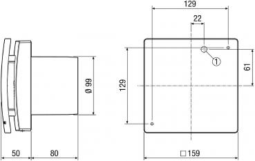 Maico ECA 100 ipro Kleinraumventilator, bis 92 m³/h (840.200)