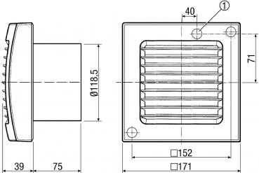 Maico ECA 120 Kleinraumventilator (00840.006)