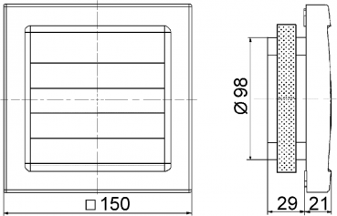 Maico AKE 100 Kleinraumventilator Kellerlüfter (0084.0220)