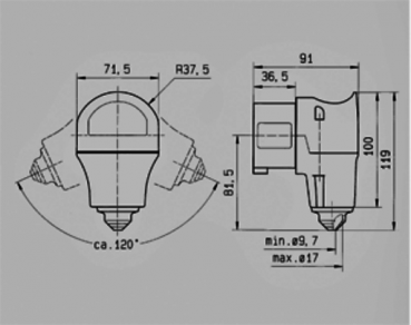 Mennekes (3980) Winkelstecker VarioTOP