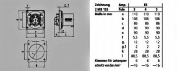 Mennekes (1688) Anbaugerätestecker