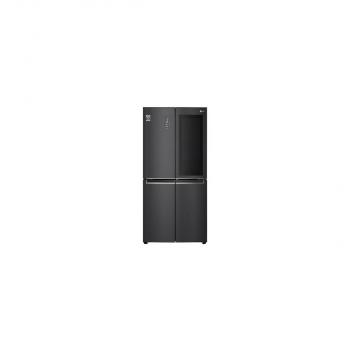 ARDEBO.de LG GMQ844MC5E Side-by-Side Kombination Multidoor, 83,5 cm breit, 530 L, ThinQ, Door-in-Door, InstaView, Schnellgefrieren, Matte Black Steel