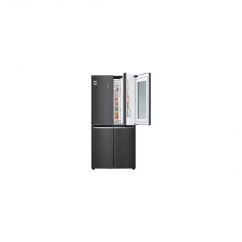 LG GMQ844MC5E Side-by-Side Kombination Multidoor, 83,5 cm breit, 530 L, ThinQ, Door-in-Door, InstaView, Schnellgefrieren, Matte Black Steel