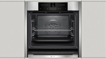 Neff B45CR22N0 N70 EEK: A+ Einbaubackofen, 60cm breit, 71 L, Sensor-Tasten, Starttaste, Edelstahl