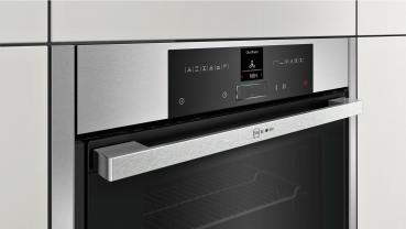 Neff B45CR22N0 N70 EEK: A+ Einbaubackofen, 60cm breit, 71 L, Sensor-Tasten, Starttaste, Edelstahl