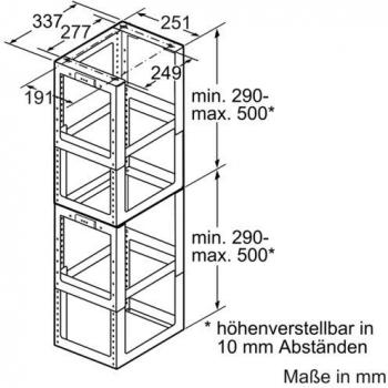 Neff Z5923N0 Montageturmverlängerung, 1000 mm