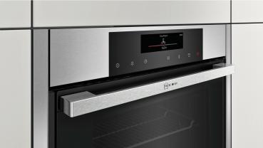 Neff B46FT64N0 N90 EEK: A+ Einbau-Dampfbackofen, 60cm breit, 71 l, Sensor-Tasten, FullTouch Control, Edelstahl