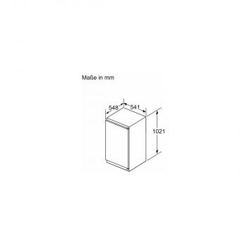 Neff KI1311SE0 N30 Einbau Kühlschrank, Nischenhöhe: 102,5cm, 165L, Temperaturregulierung, LED-Beleuchtung, Fresh Safe, Eco Air Flow