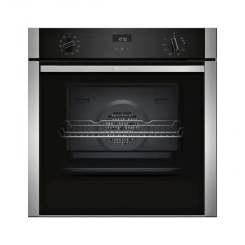 ARDEBO.de Neff B3ACE2AN0 EEK A Einbaubackofen, 60 cm breit, 71L, Kindersicherung, HIDE, Schnellaufheizung, LCD Display, 7 Beheizungsarten, Edelstahl