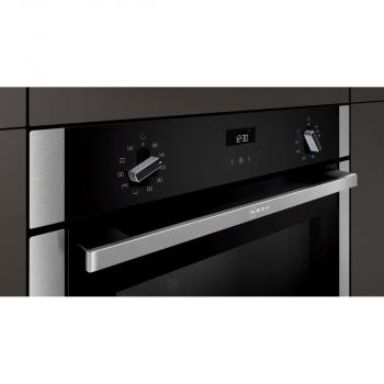 Neff B3ACE2AN0 EEK A Einbaubackofen, 60 cm breit, 71L, Kindersicherung, HIDE, Schnellaufheizung, LCD Display, 7 Beheizungsarten, Edelstahl