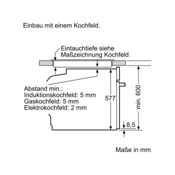 Neff B3ACE2AN0 EEK A Einbaubackofen, 60 cm breit, 71L, Kindersicherung, HIDE, Schnellaufheizung, LCD Display, 7 Beheizungsarten, Edelstahl